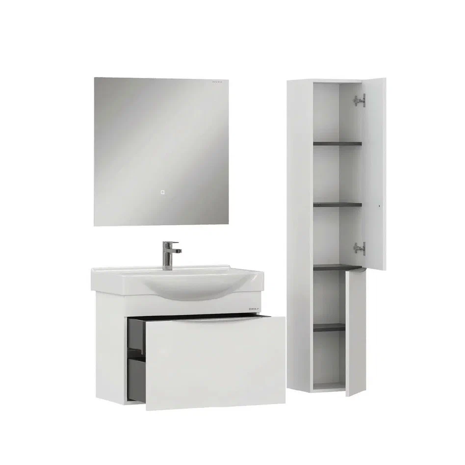 Onika Тумба под раковину Навиа 65 подвесная белая – фотография-12