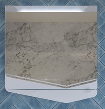 Velvex Зеркало Crystal Cub 70 белое – фотография-1