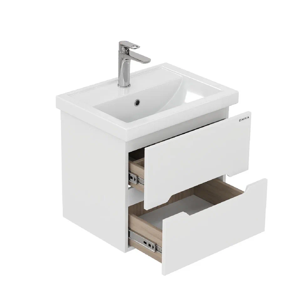 Onika Тумба под раковину Айленд 60 подвесная белая – фотография-2