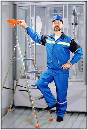 установка душевых кабин