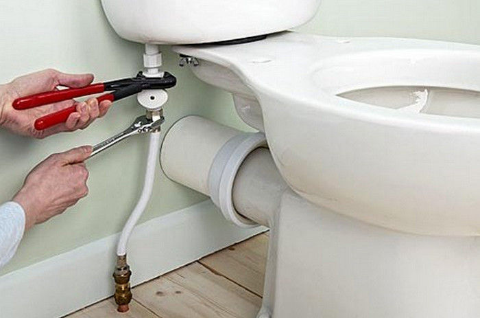 установка унитаза