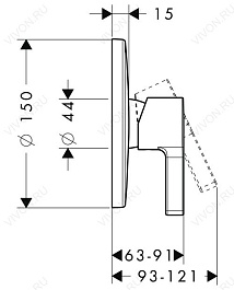 Hansgrohe Смеситель "Metris S 31665000" – фотография-4