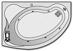 Kolpa San  Комплект гидромассажа Kolpa San Amadis Standart (массаж: боковой) – фотография-1