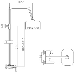 Mixline Душевая стойка 546104 хром – фотография-3