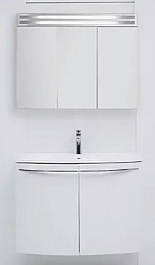 De Aqua Мебель для ванной Токката 90, зеркало-шкаф Эколь – фотография-1