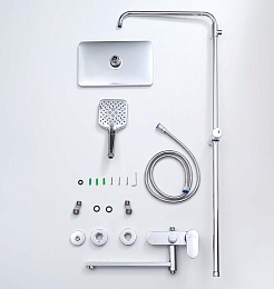 Aquatek Душевая стойка Ника AQ2840CR хром – фотография-7