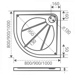 Good Door  Поддон для душа Эклипс 100x100 – фотография-2