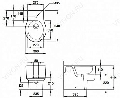 Jacob Delafon Биде напольное Formilia Viragio E4775 – фотография-3