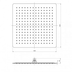 Lemark Верхний душ LM9489S – фотография-2
