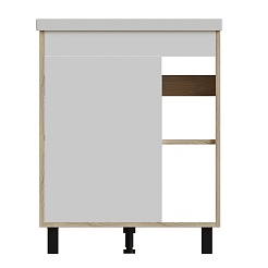 Mixline Тумба с раковиной Милтон 70 дуб сонома/белый – фотография-2