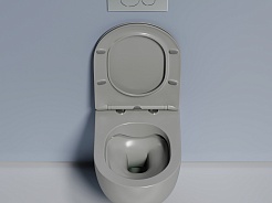 Ceramicanova Подвесной унитаз Modena Rimless CN6063MH антрацит матовый – фотография-2