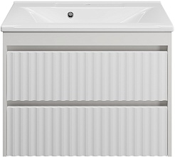 Brevita Тумба с раковиной Balaton 75 белая – фотография-1