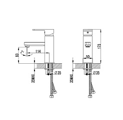 Iddis Смеситель для раковины Urban URBSB00i01 – фотография-6