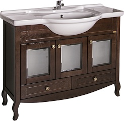 ASB-Woodline Тумба под раковину Флоренция 105 витраж бук тироль – фотография-1