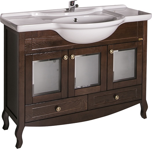 ASB-Woodline Тумба под раковину Флоренция 105 витраж бук тироль – фото, картинка, фотография-1