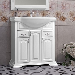 Opadiris Тумба под раковину Риспекто 80 белая – фотография-1