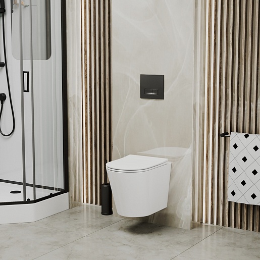 Grossman Клавиша смыва Classic 800.T1.04.210.210 черная матовая – фотография-4