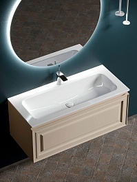 Sancos Тумба с раковиной Very 90 beige soft раковина Grace 91 CN7019 – фотография-6