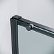 Grossman Душевая дверь в нишу Galaxy 140x195 профиль черный матовый стекло прозрачное – картинка-16