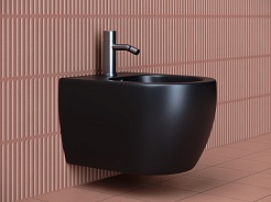 Ceramicanova Подвесное биде Play CN3002MB чёрное матовое – фотография-4