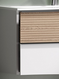 Sancos Тумба под раковину Delta 100 дуб светлый/белый – фотография-3