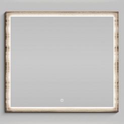 Водолей Зеркало Лайт 90 дуб крымский коричневый – фотография-1