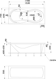 Marka One Акриловая ванна Enna 170x75 – фотография-4