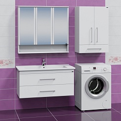 СанТа Мебель для ванной Вегас 105 подвесная белая – фотография-2