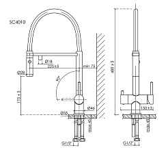 Sancos Смеситель для кухни Imola SC4010CH хром – фотография-7