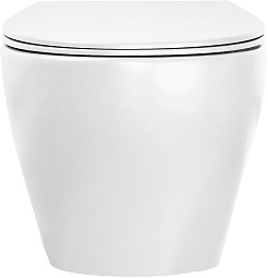 Azario Унитаз подвесной Keras white AZ-99046W безободковый белый – фотография-5