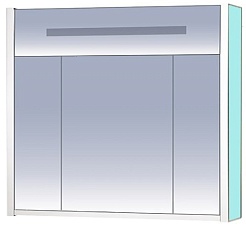 Misty Зеркальный шкаф Джулия 105 голубой – фотография-1