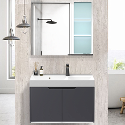 Ceruttispa Мебель для ванной Maiella 70 подвесная серая – фотография-1