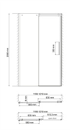WasserKRAFT Душевая дверь Dinkel 58R05 – фотография-2