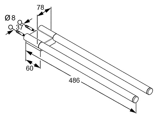 Kludi Полотенцедержатель "A-XES 4897705" – фотография-2