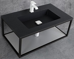 Cezares Каркас с раковиной Cadro 90 Nero – фотография-1