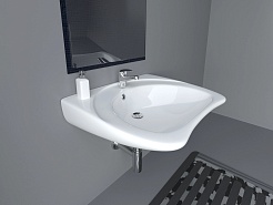 Керамин Раковина для людей с ограниченными возможностями Инклюжн 65 4810531133827 – фотография-2