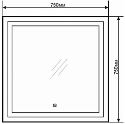 Comforty Зеркало Квадрат 75 – фотография-8