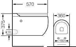Grossman Унитаз подвесной Impuls GR-5502 белый – фотография-8