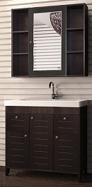 Style Line Мебель для ванной Кантри 90 венге – фотография-1