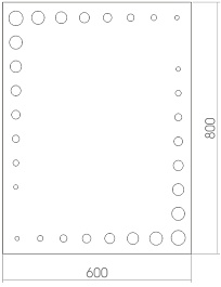 Mixline Зеркало Стиль Шанель 60 – фотография-2