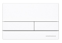 Ceramicanova Подвесной унитаз Balearica Rimless с шумоизоляционной панелью CN1000 с системой инсталляции Envision кнопка Flat белая – фотография-3