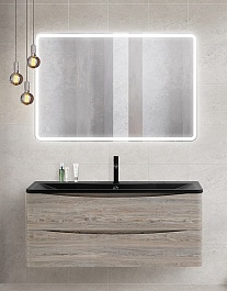 BelBagno Мебель для ванной Acqua 120 Pino Scania с раковиной BB1200/455-LV-ART-ALR-NERO – фотография-1