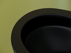 Ceramicanova Подвесной унитаз Uno Rimless CN11001MB чёрный матовый – фотография-8