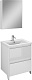 Velvex Тумба с раковиной напольная Klaufs 60 белая, 2 ящика – фотография-10