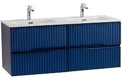 Cezares Тумба с раковиной Duet-N 120 с 4 ящиками подвесная sapfiro CZR-8073-120-2 – фотография-1