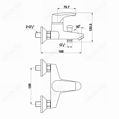 Timo Смеситель Uta 0094Y – фотография-3