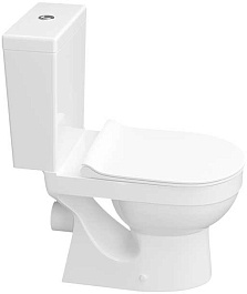 Керамин Унитаз-компакт Бергамо Нова двухрежимный с сиденьем дюропласт Микролифт – фотография-2