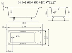 Castalia Чугунная ванна Prime 180x80x48 с ручками – фотография-4