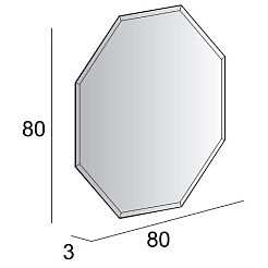Cezares Зеркало 80/80 45079 – фотография-7