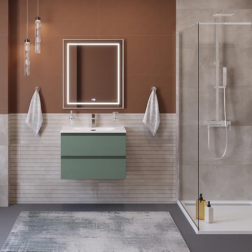 BelBagno Тумба с раковиной Kraft 70 подвесная Еловый матовый – фотография-12